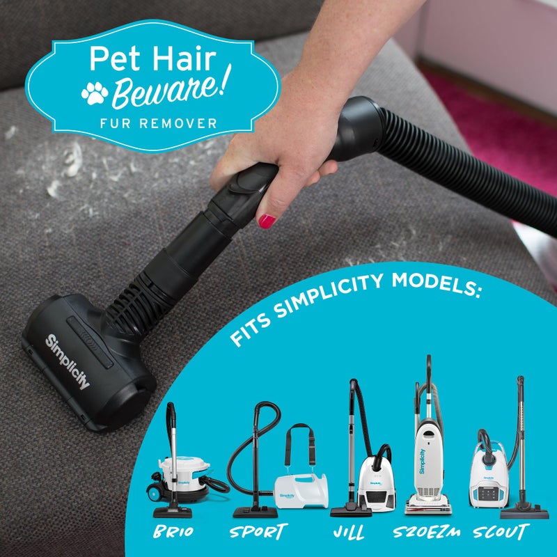 Simplicity Vacuums Pet Fur Remover for Furniture or Clothes, Use as Pet Hair Vacuum Attachment or Lint Roller for Pet Hair, SPET-Tool - Image 4